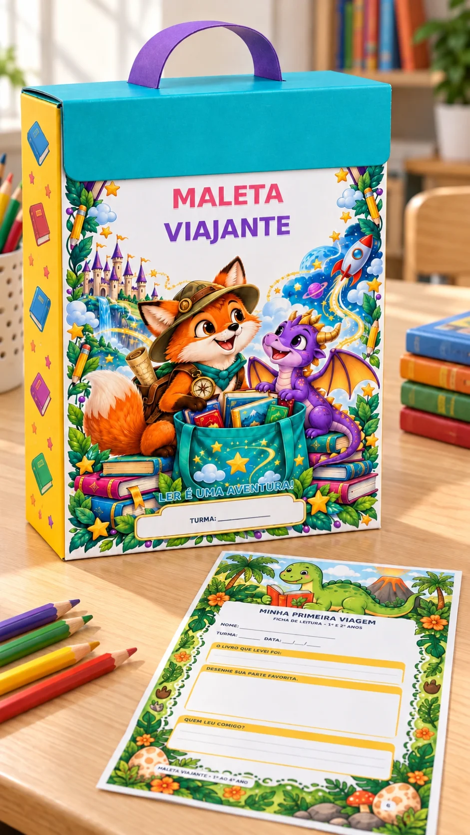 Kit Maleta Viajante de Leitura Projeto Escolar PDF — capa do material