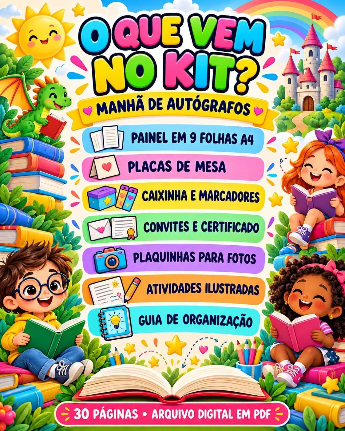 Kit Manhã de Autógrafos – Painel, Certificados Produção Textual — amostra 7: 👩‍🏫 PARA QUEM É INDICADO?