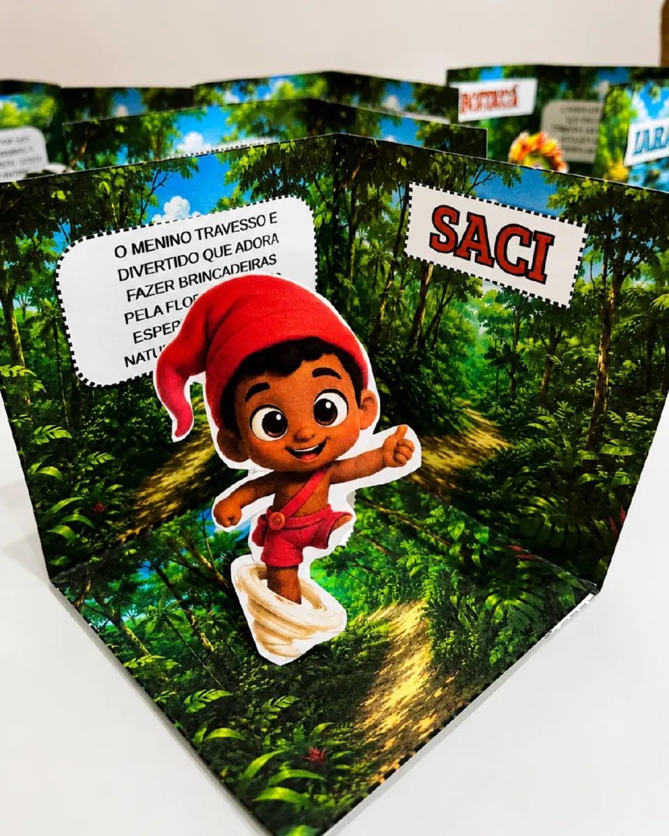 Kit Maquetes 3D — Folclore Brasileiro! 🌳 — Alfabetização para Educação Infantil: 📚 Perfeito para o Dia do Folclore,…
