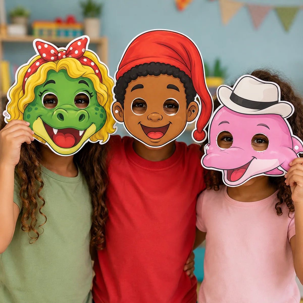 Kit Máscaras do Folclore Brasileiro – PDF para Imprimir — amostra 1: O que vem no material Kit Máscaras do Folclore Brasileiro – PDF para Imprimir — amostra 1: O que vem no material
