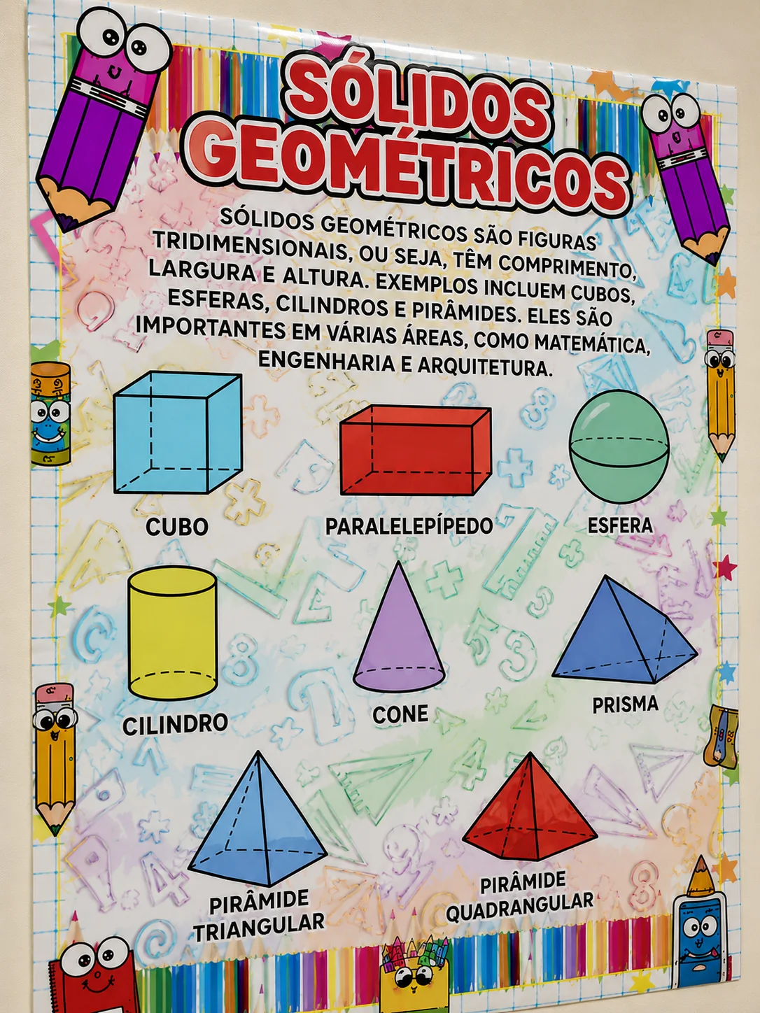 KIT MATEMÁTICA NA PAREDE - PAINÉIS PEDAGÓGICOS — amostra 3: Formato e entrega