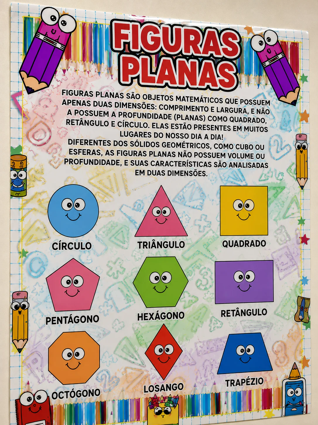 KIT MATEMÁTICA NA PAREDE - PAINÉIS PEDAGÓGICOS — amostra 4: Deixe a Matemática sempre à vista dos seus alunos