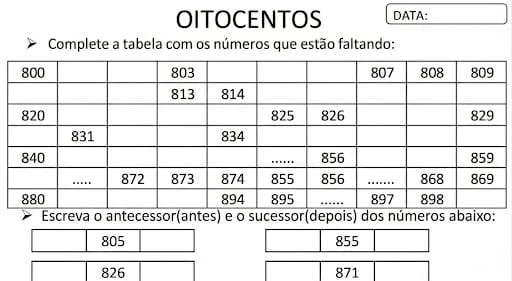 Kit Matemático Divertido: Números e Operações — amostra 3: 💰 VALOR: R$ 12,00