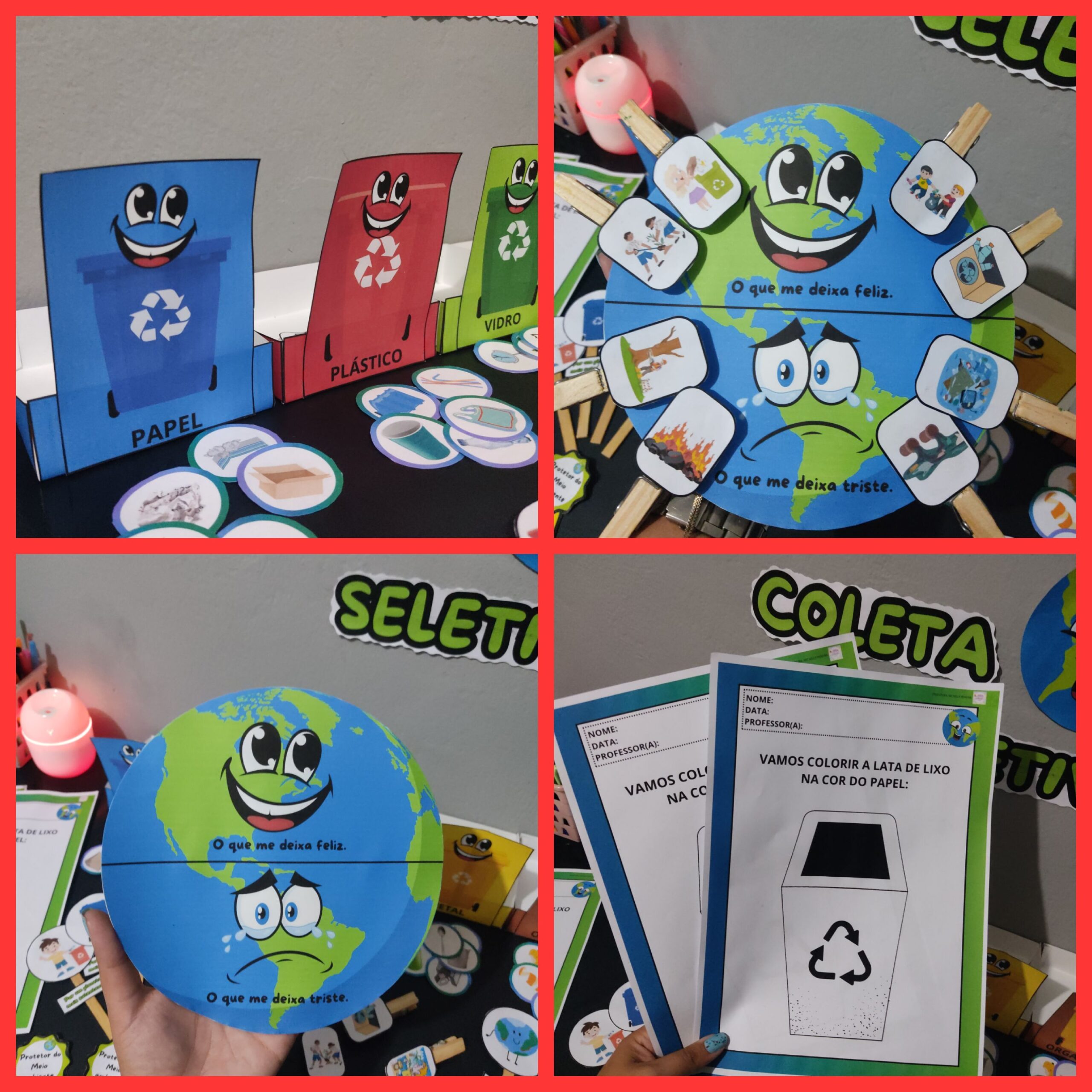 Kit meio ambiente / coleta seletiva /reciclagem – PDF para Imprimir — amostra 1: O que vem no material Kit meio ambiente / coleta seletiva /reciclagem – PDF para Imprimir — amostra 1: O que vem no material