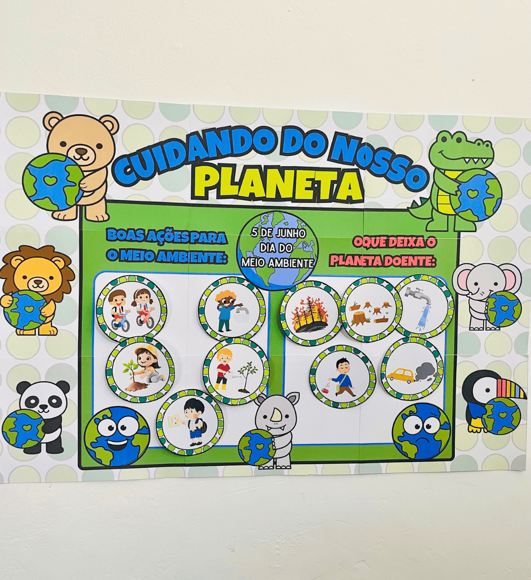 Kit Meio Ambiente: Cuidando do Planeta em PDF — amostra 2: O que vem no material
