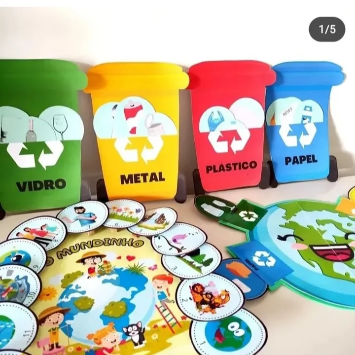 🌎♻️ KIT MEIO AMBIENTE ♻️🌎 — amostra 1: Um recurso lúdico e encantador para trabalhar conscientização ambiental na…