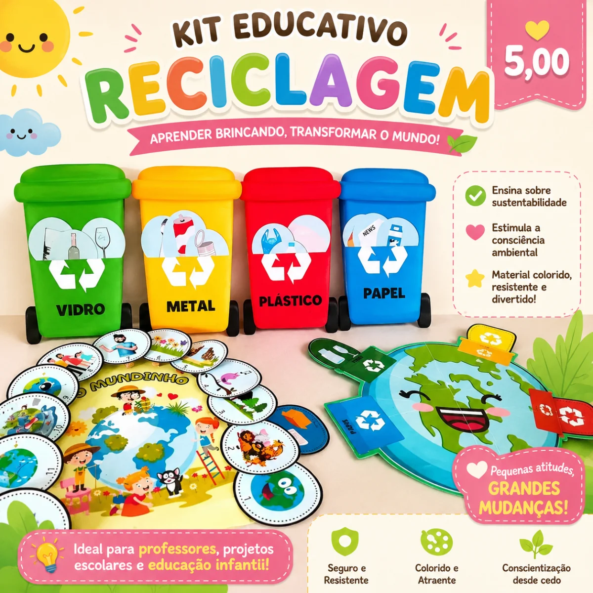 🌎♻️ KIT MEIO AMBIENTE ♻️🌎 — História para Educação Infantil: Um recurso lúdico e encantador para trabalhar…