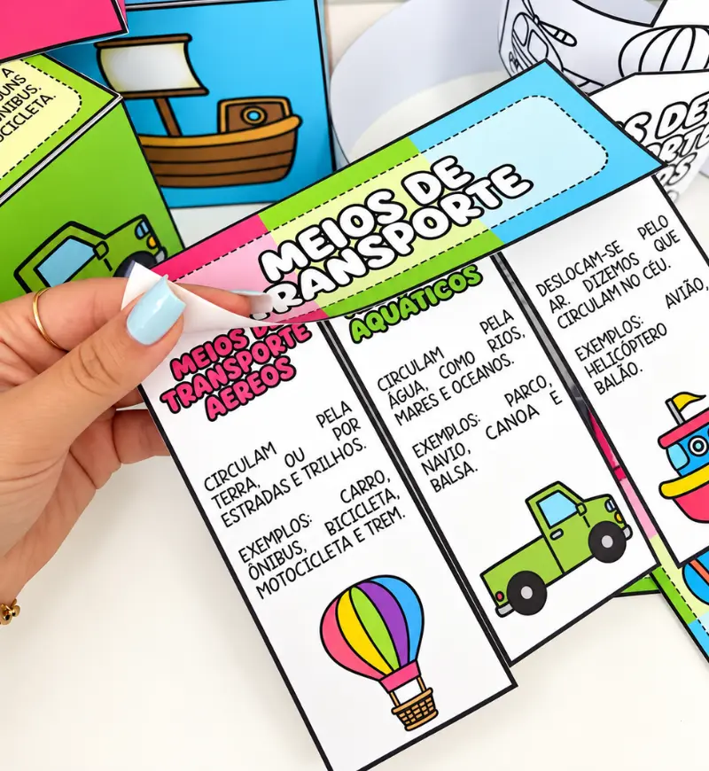 Kit Meios de Transporte: atividades em PDF para imprimir — amostra 4: Para quem é indicado