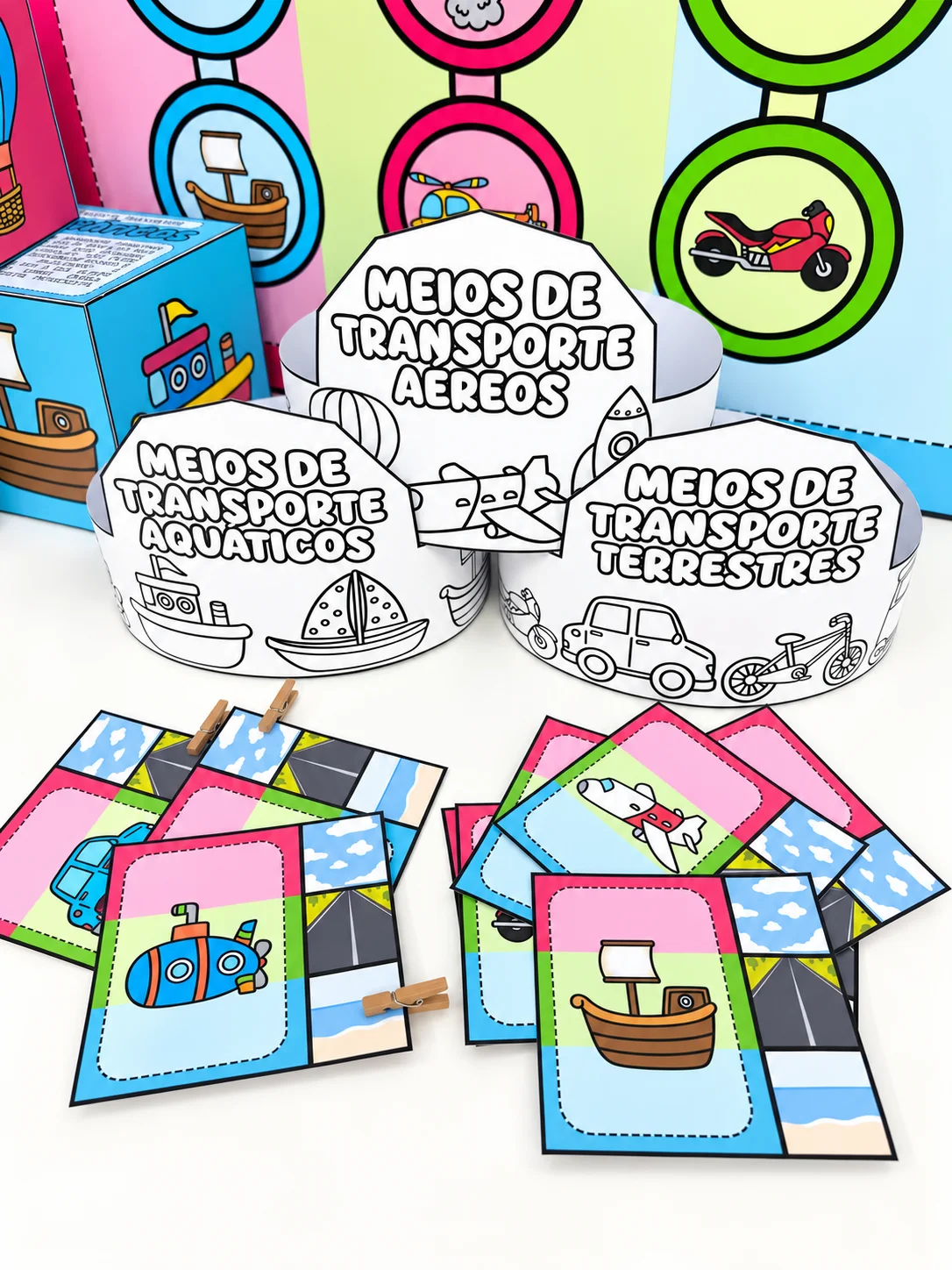 Kit Meios de Transporte – Atividades para Educação Infantil — amostra 5: Material pedagógico lúdico e interativo para… Kit Meios de Transporte – Atividades para Educação Infantil — amostra 5: Material pedagógico lúdico e interativo para…