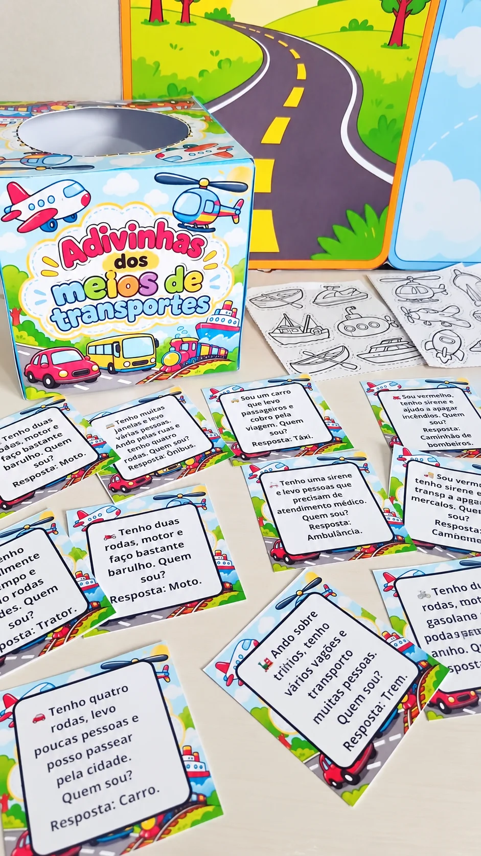 Kit Meios de Transporte – Por Onde Cada Transporte Viaja? — Alfabetização para Educação Infantil: Um material lúdico e…