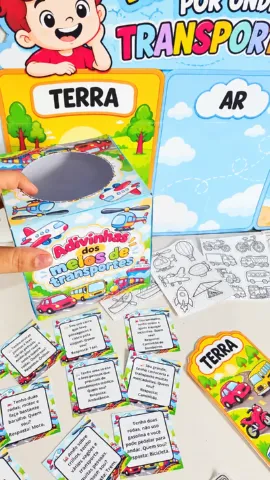Kit Meios de Transporte - Recurso Completo — amostra 1: 🚢 Kit Meios de Transporte – Vamos Descobrir por Onde Cada…