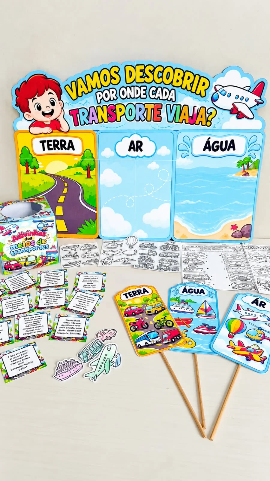 Kit Meios de Transporte – Vamos Descobrir? — Alfabetização para Educação Infantil: Kit Meios de Transporte – Vamos…