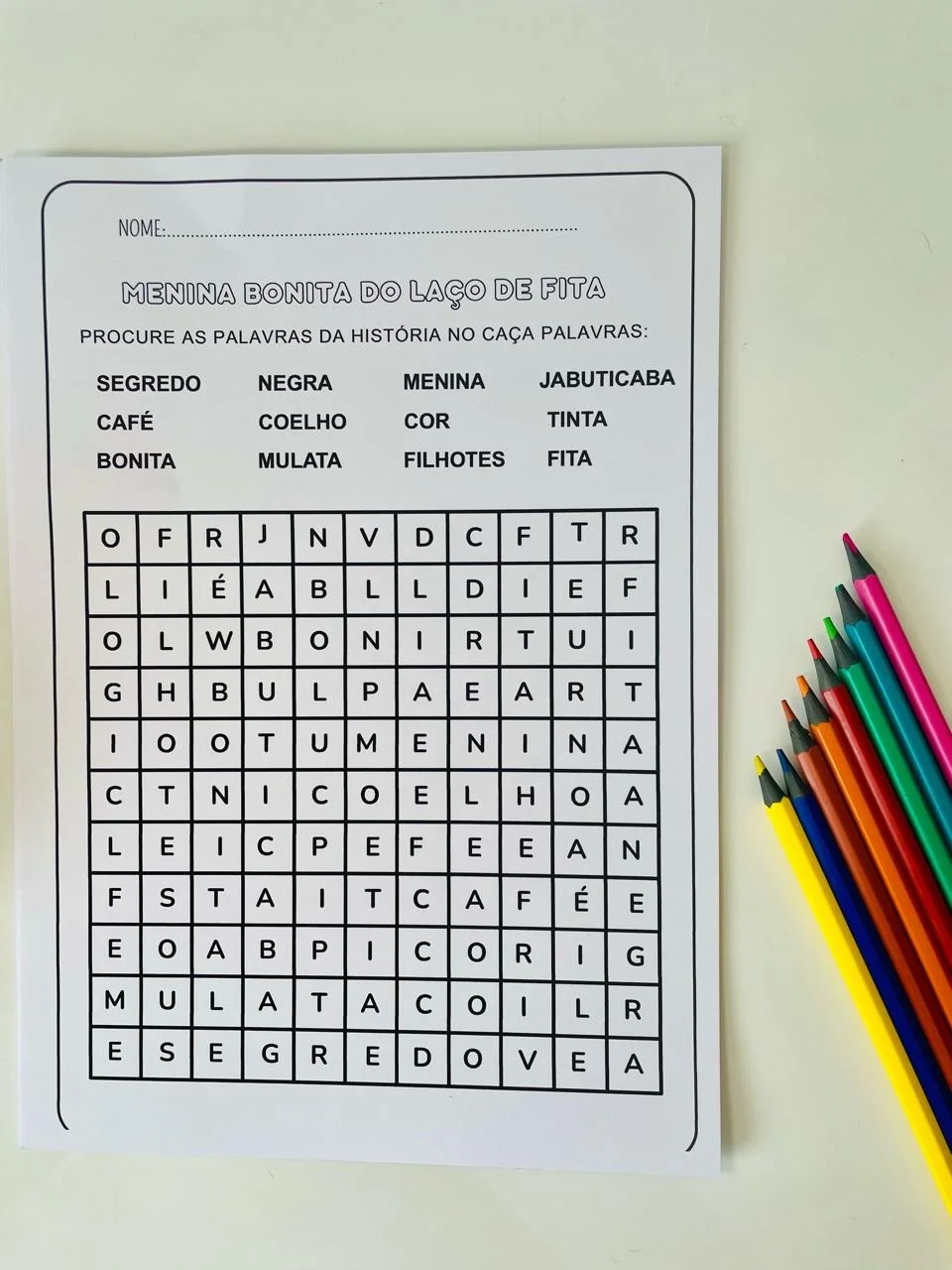 Kit menina bonita laço de fita + 8 atividades — amostra 3: *Kit menina bonita +atividades* 🎀✨ Luva de História: Menina…
