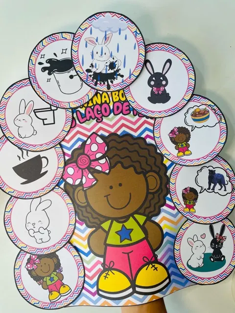 Kit menina bonita laço de fita + 8 atividades — capa do material