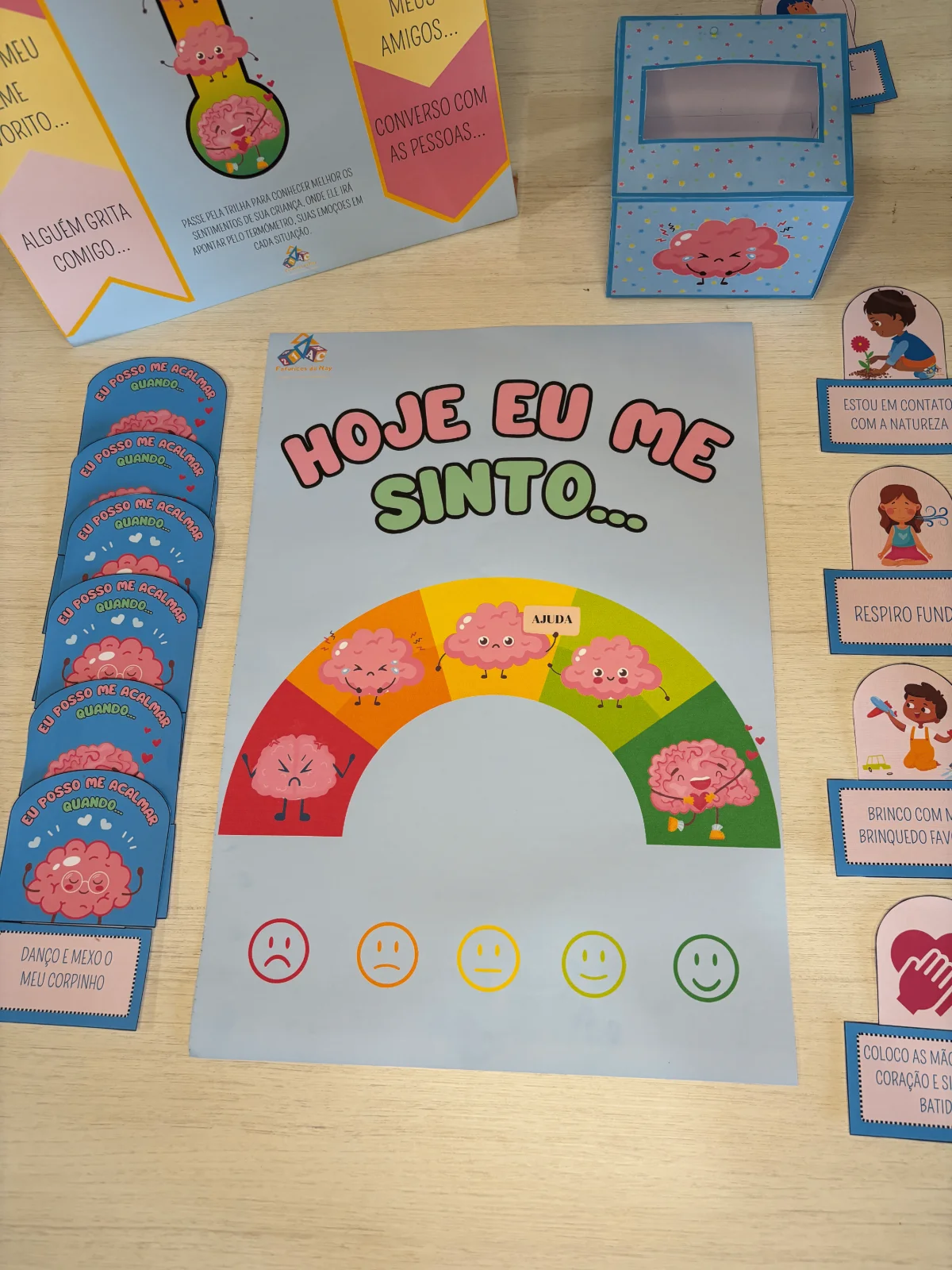 KIT MINHAS EMOÇÕES — EU POSSO ME ACALMAR QUANDO... — amostra 4: O Kit Minhas Emoções foi pensado para ajudar a criança a…