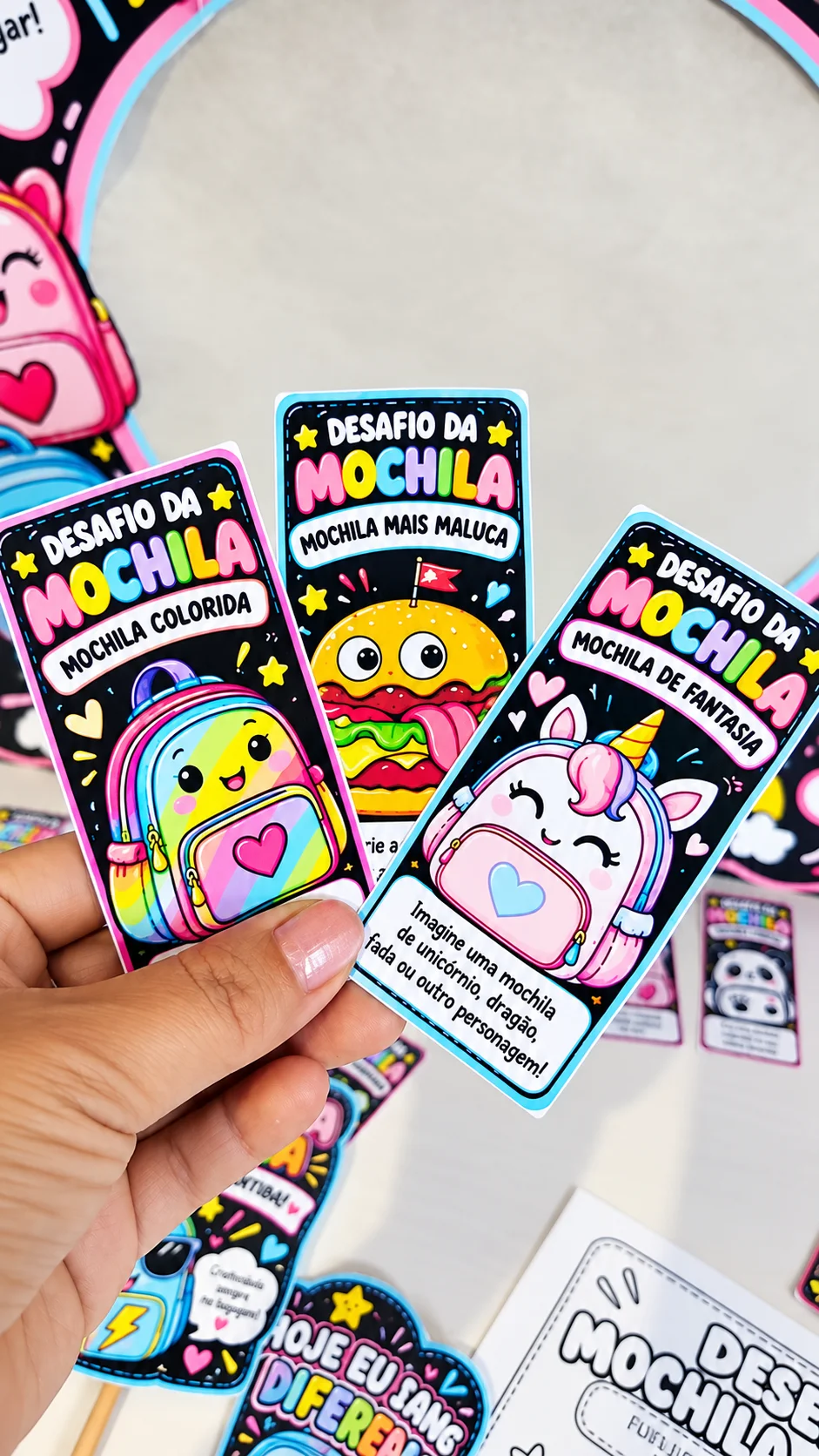 Kit Mochila Maluca – Atividades e Moldura para Fotos — amostra 5: Kit Mochila Maluca para imprimir, com moldura para fotos,… Kit Mochila Maluca – Atividades e Moldura para Fotos — amostra 5: Kit Mochila Maluca para imprimir, com moldura para fotos,…