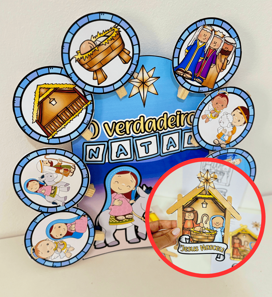 Kit Natal para imprimir: Luva de História e Presépio de Palitos — História para Educação Infantil: Explore o sentido do…