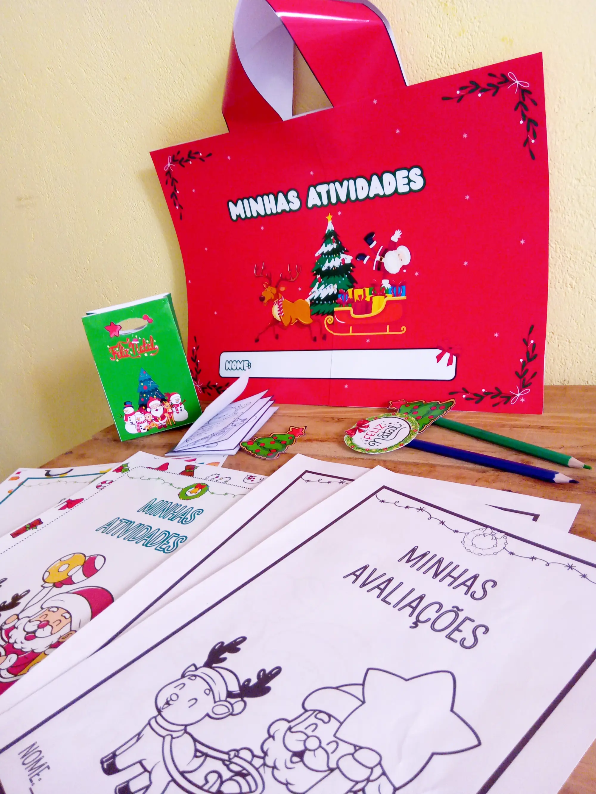 Kit Natalino para Imprimir: Lembrancinhas e Atividades — amostra 1: 🎄 Kit Natalino – Magia, Criatividade e Aprendizagem