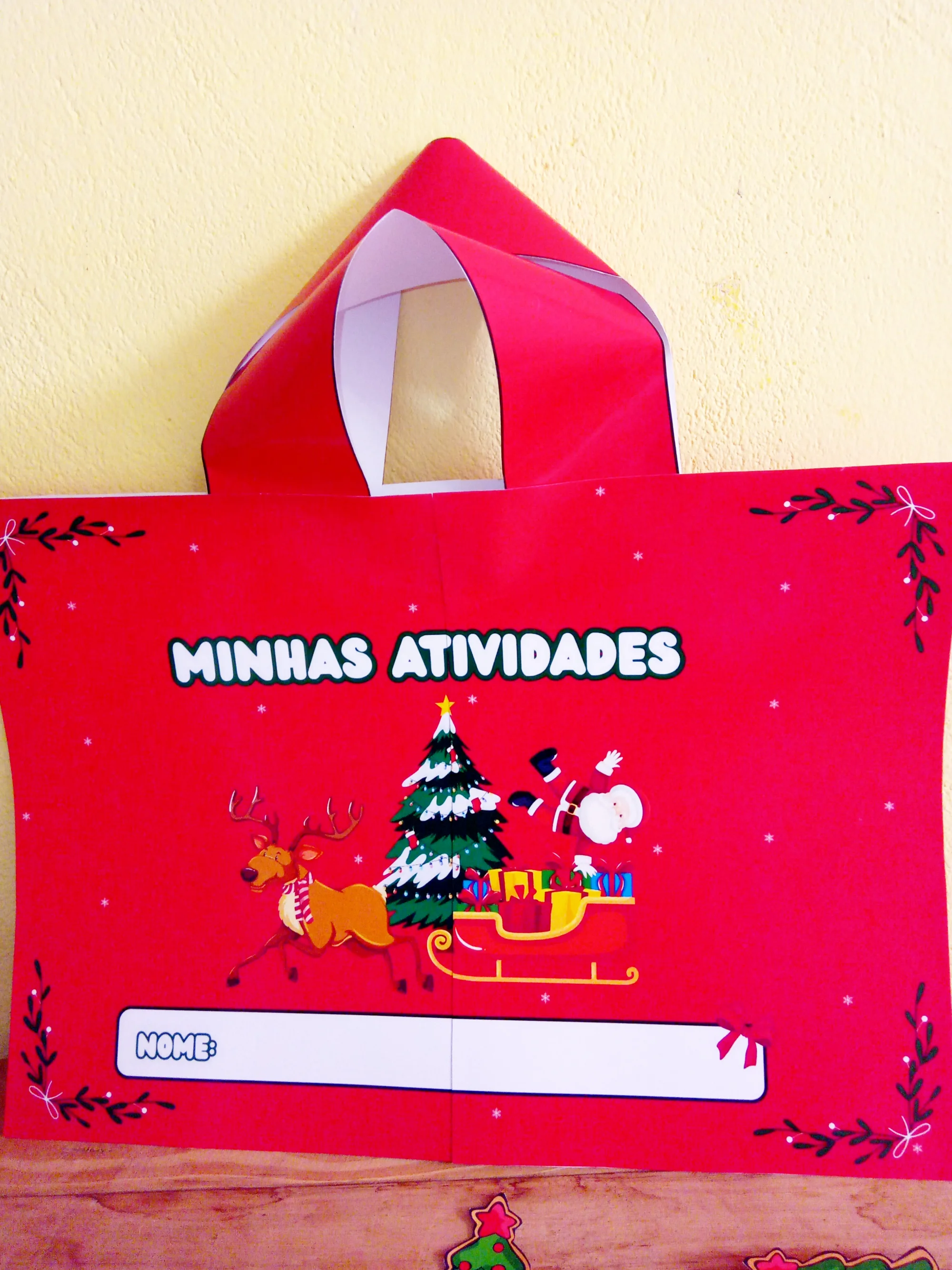 Kit Natalino para Imprimir: Lembrancinhas e Atividades — amostra 3: Kit natalino para imprimir com ponteiras de lápis,…