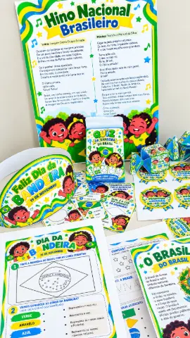 Kit Nossa Bandeira – Atividades e Lembrancinhas Em PDF — amostra 1: Material indicado para professores da Educação Infantil…