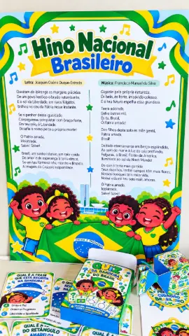 Kit Nossa Bandeira – Atividades e Lembrancinhas Em PDF — amostra 2: 💚💛💙 Torne o Dia da Bandeira mais significativo com…