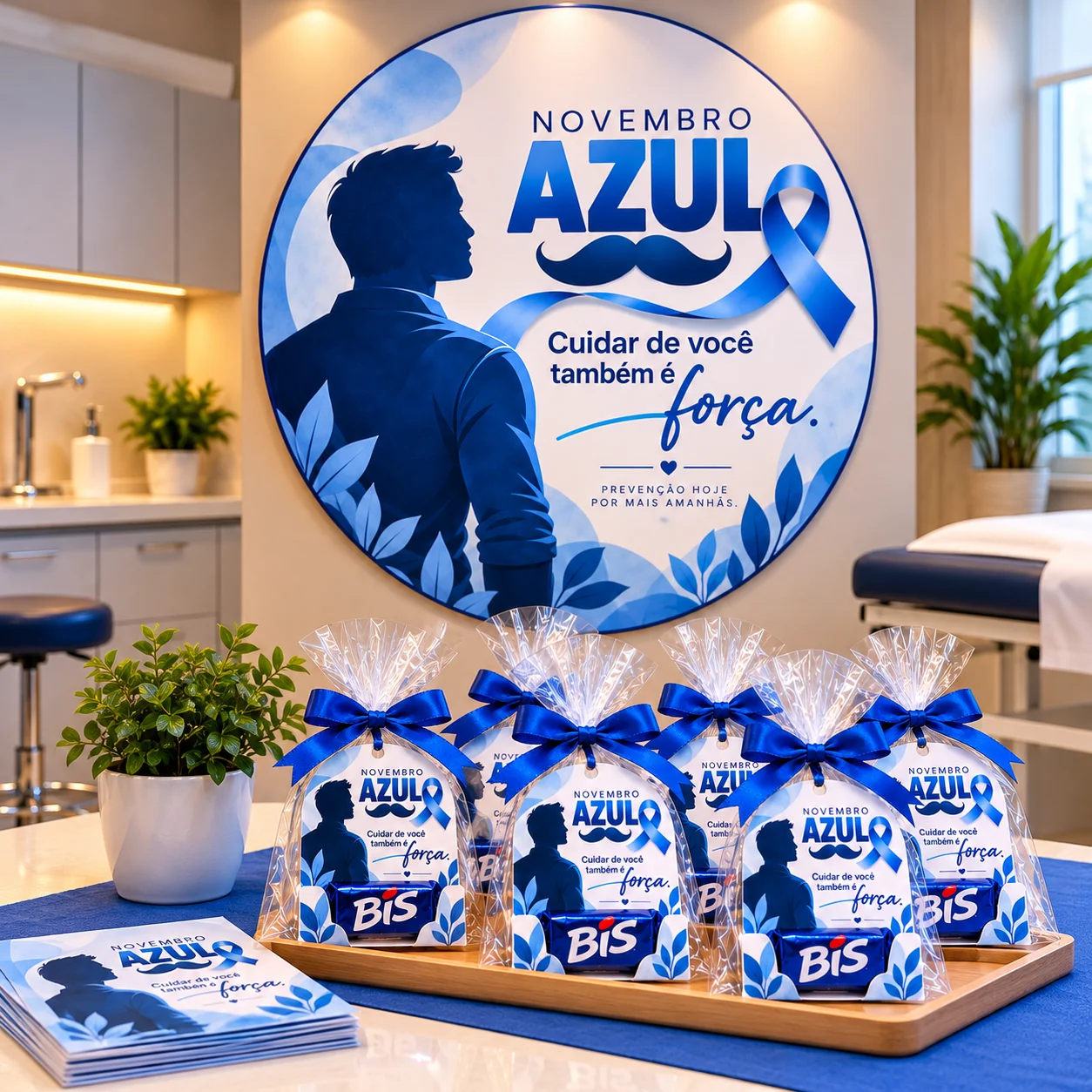 Kit Novembro Azul – 2 Painéis de Conscientização + Lembrancinha BIS — capa do material