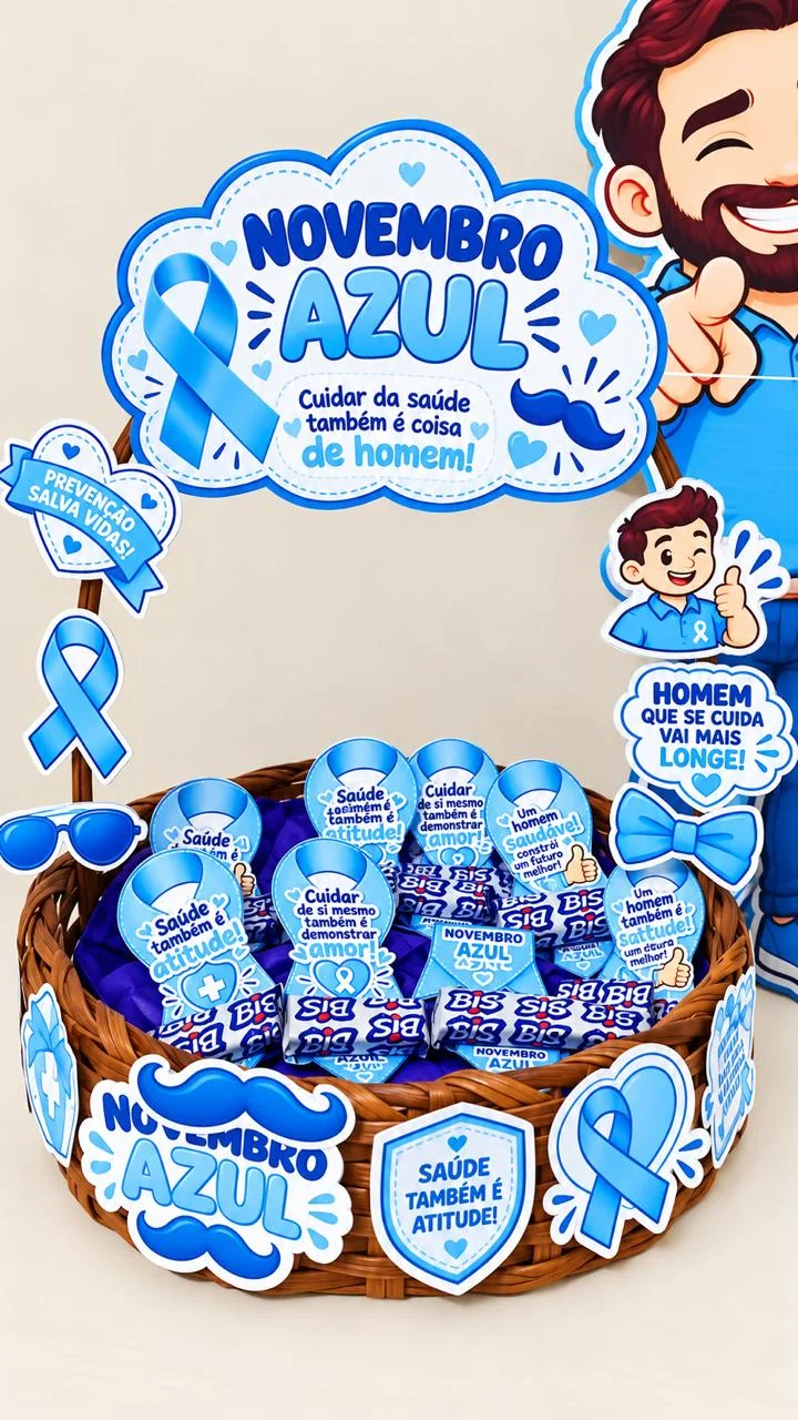 Kit Novembro Azul – Cuidando da Saúde do Homem. — amostra 1: Um material educativo e interativo pensado para Kit Novembro Azul – Cuidando da Saúde do Homem. — amostra 1: Um material educativo e interativo pensado para