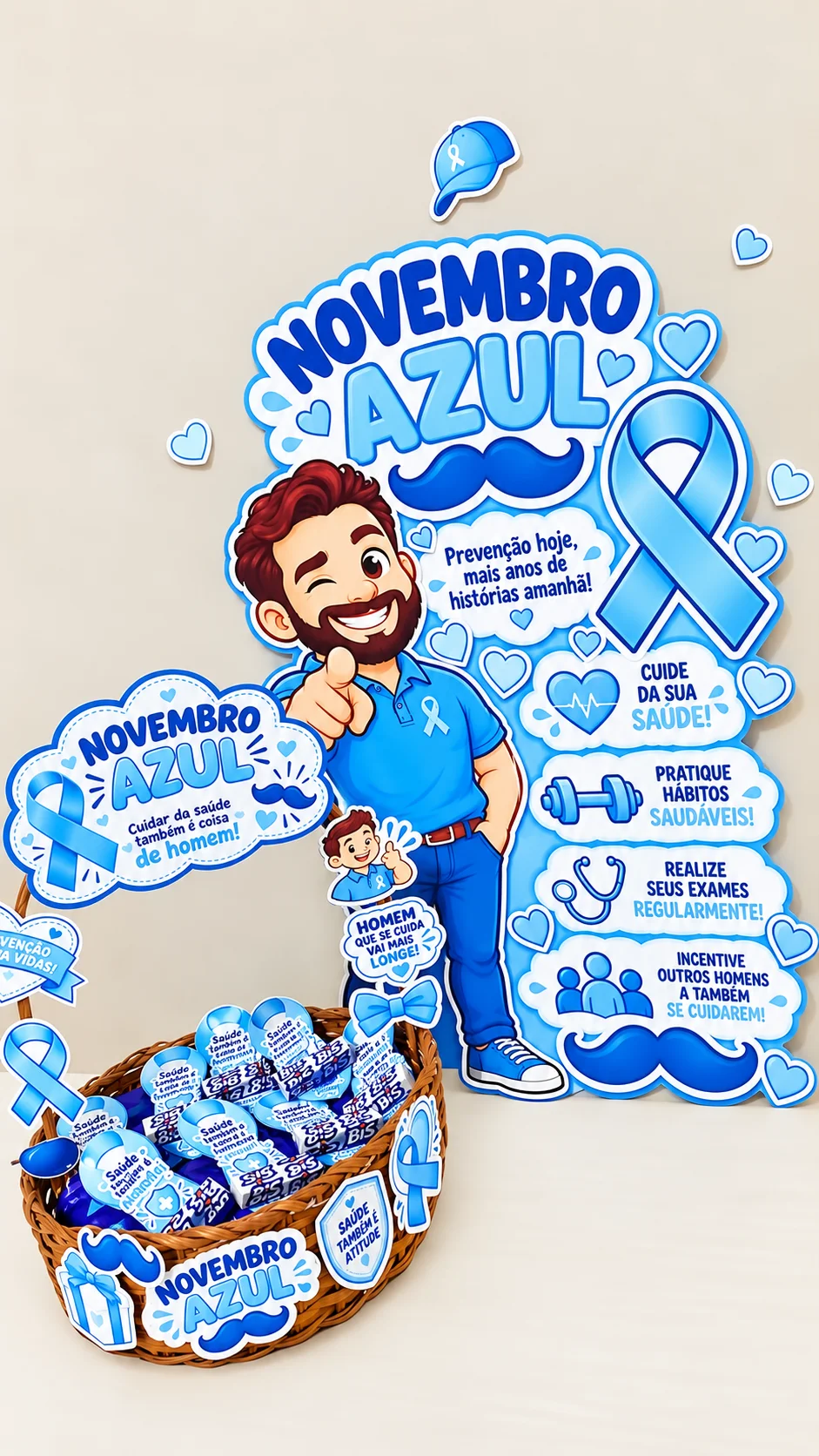 Kit Novembro Azul – Cuidando da Saúde do Homem — amostra 2: Um material educativo e interativo pensado para trabalhar o…