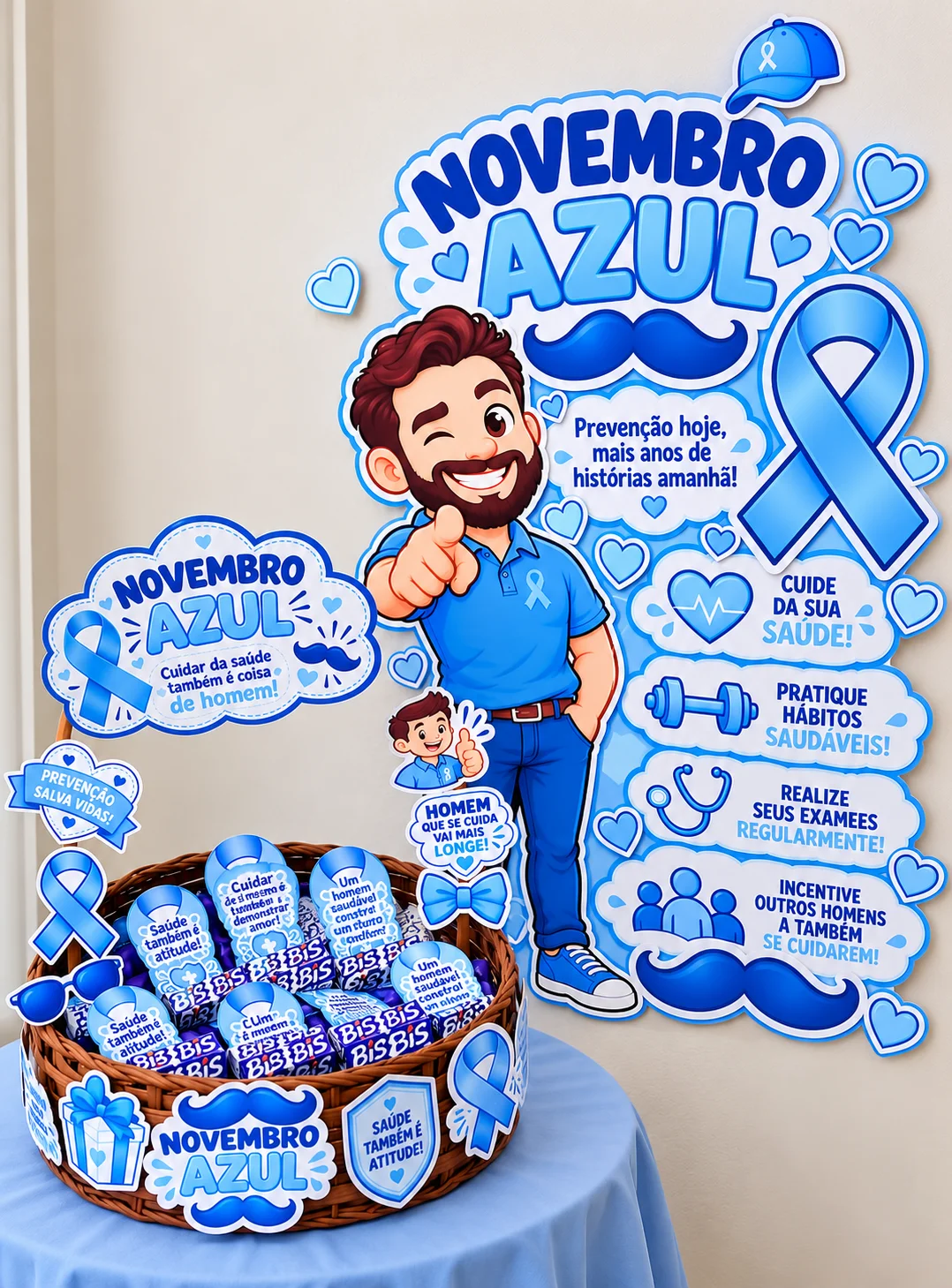 Kit Novembro Azul – Cuidando da Saúde do Homem — capa do material