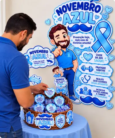 Kit Novembro Azul em PDF para Imprimir | Painel e Recadinhos — amostra 4: Um material educativo e interativo pensado para… Kit Novembro Azul em PDF para Imprimir | Painel e Recadinhos — amostra 4: Um material educativo e interativo pensado para…