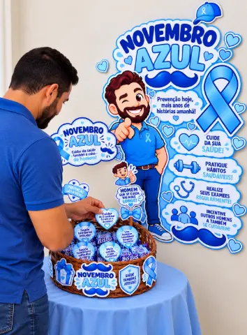 Kit Novembro Azul para imprimir – Saúde do homem — capa do material