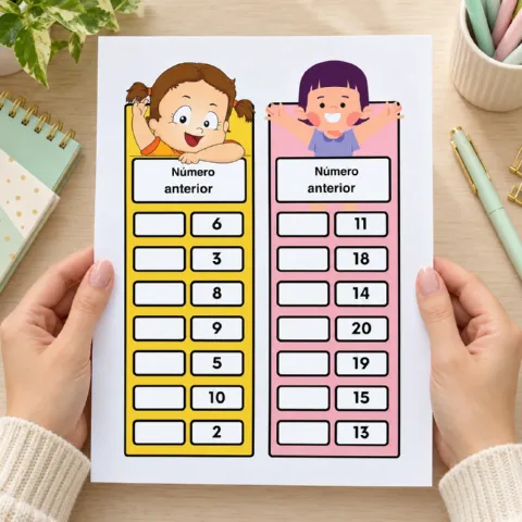 Kit Números em Ordem: Atividades de Sequência Numérica para Imprimir — amostra 3: Atividades lúdicas de matemática com…