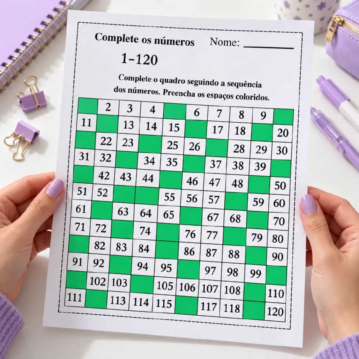 Kit Números em Ordem: Atividades de Sequência Numérica para Imprimir — Alfabetização para Fundamental II (6º–9º):…