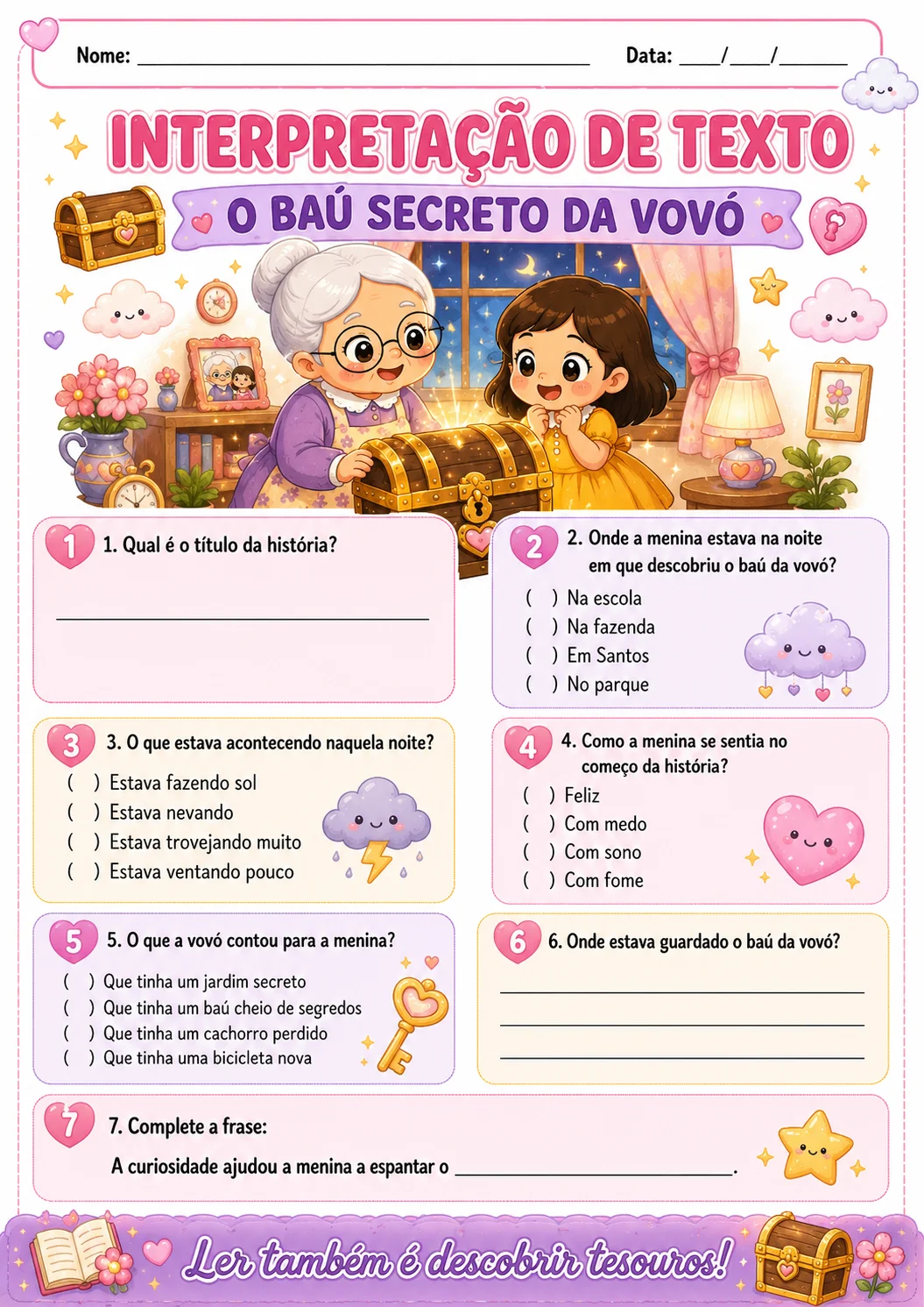 Kit - O Baú Secreto da Vovó — amostra 4: O BAÚ SECRETO DA VOVÓ Um material encantador, afetivo e completo para trabalhar…