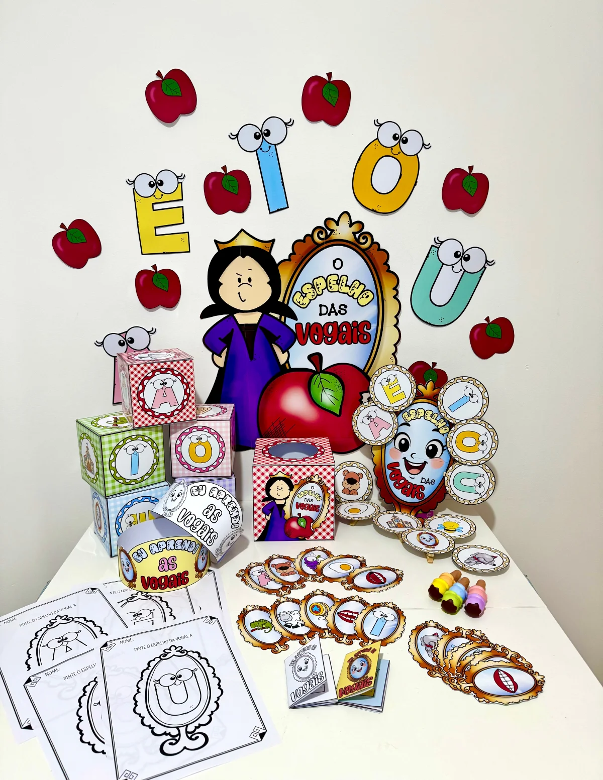 Kit O Espelho das Vogais – PDF para Imprimir | Educação Infantil — Alfabetização para Educação Infantil: Um recurso lúdico…