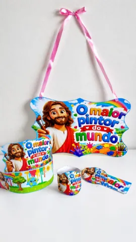 Kit O Maior Pintor do Mundo – para Culto Infantil — amostra 1: Um kit cristão colorido e encantador para deixar… Kit O Maior Pintor do Mundo – para Culto Infantil — amostra 1: Um kit cristão colorido e encantador para deixar…