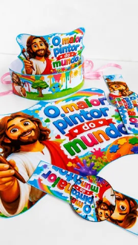 Kit O Maior Pintor do Mundo – para Culto Infantil — amostra 4: Um kit cristão colorido e encantador para deixar… Kit O Maior Pintor do Mundo – para Culto Infantil — amostra 4: Um kit cristão colorido e encantador para deixar…