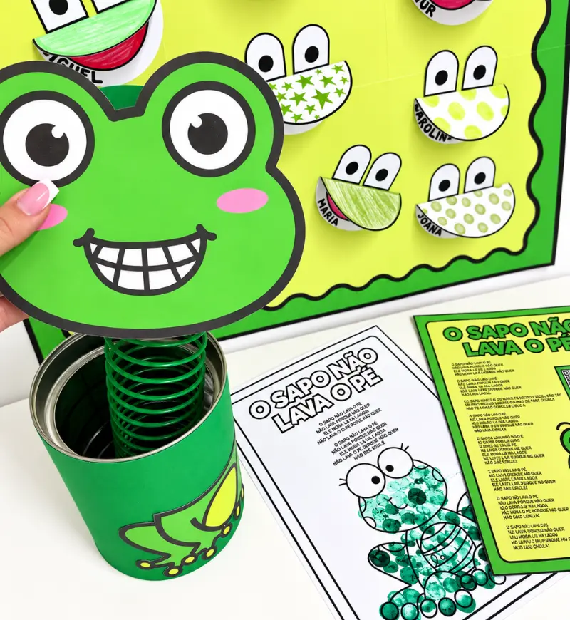 Kit O Sapo Não Lava o Pé | Arquivo em PDF Educação Infantil — amostra 1: Um material lúdico e interativo inspirado na…