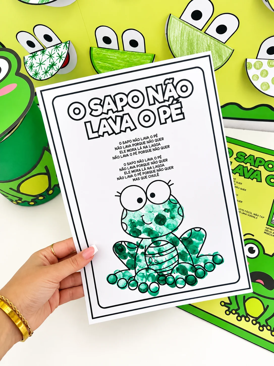 Kit O Sapo Não Lava o Pé – Atividades de Musicalização Infantil — amostra 3: Material pedagógico lúdico e interativo para…