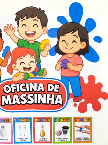 Kit Oficina de Massinha para Educação Infantil — amostra 2: Como usar em sala de aula