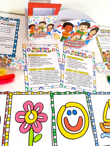 Kit Oficina de Massinha para Educação Infantil — amostra 4: Formato e impressão