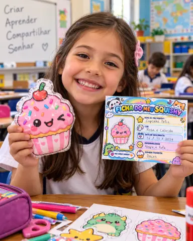 Kit Oficina de Squishy – 13 Moldes + Painel + Passo a Passo + Ficha — capa do material