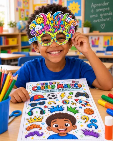 Kit Oficina do Cabelo Maluco – Painel, Óculos, Máscaras e entre outros — capa do material