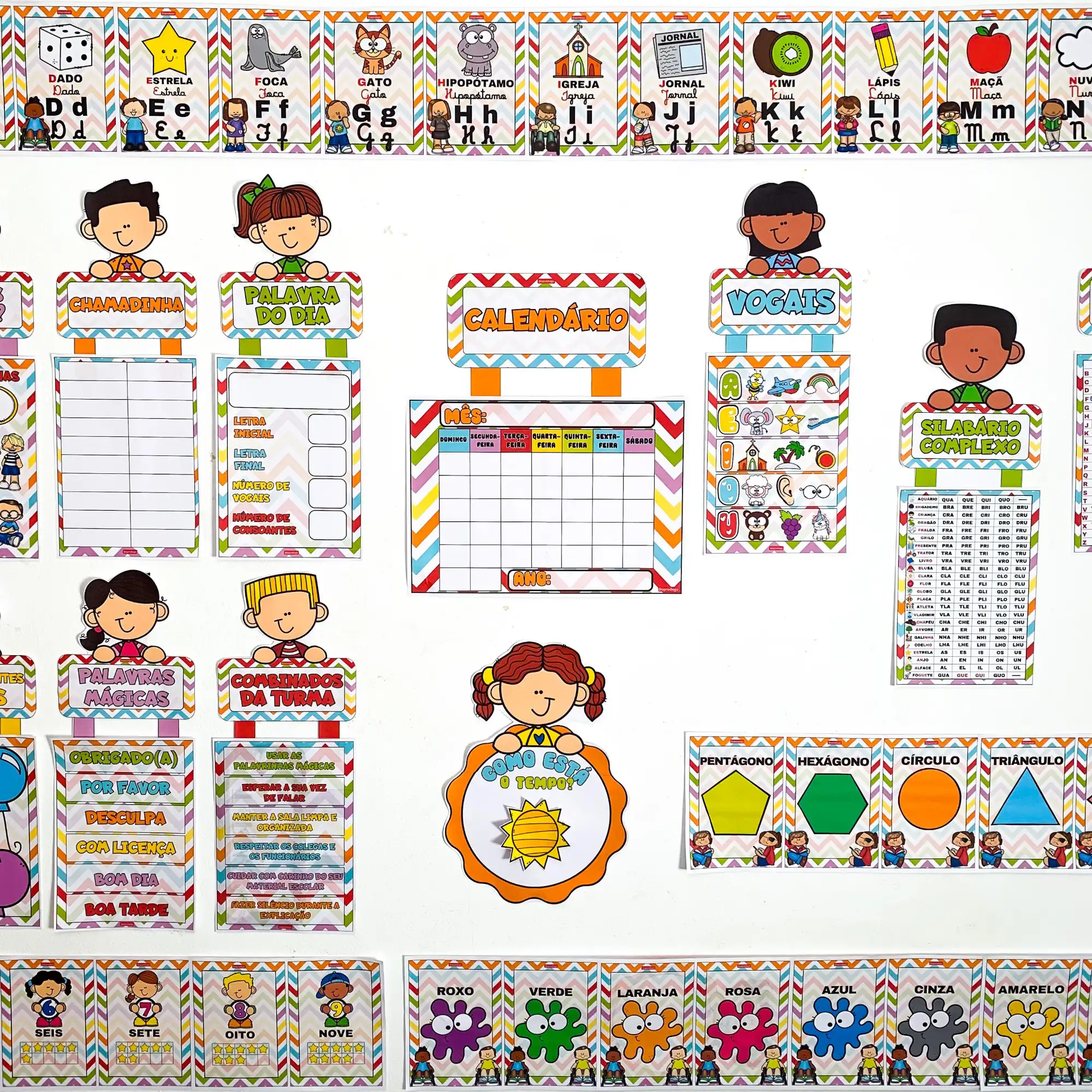 Kit Ornamentação de Sala para Educação Infantil em PDF — capa do material