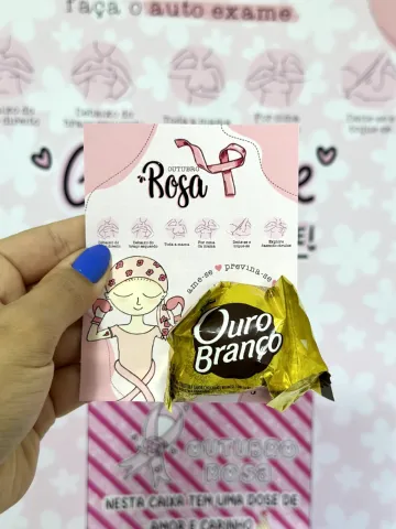 Kit Outubro Rosa – Caixa Motivacional e Painel para Bambolê . — amostra 2: Kit Outubro Rosa para imprimir com caixa…
