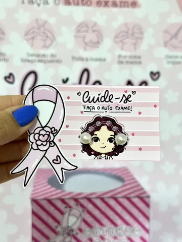 Kit Outubro Rosa – Caixa Motivacional e Painel para Bambolê . — amostra 3: Kit Outubro Rosa para imprimir com caixa…