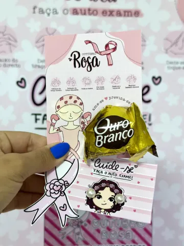 Kit Outubro Rosa – Caixa Motivacional e Painel para Bambolê . — amostra 4: Kit Outubro Rosa para imprimir com caixa…