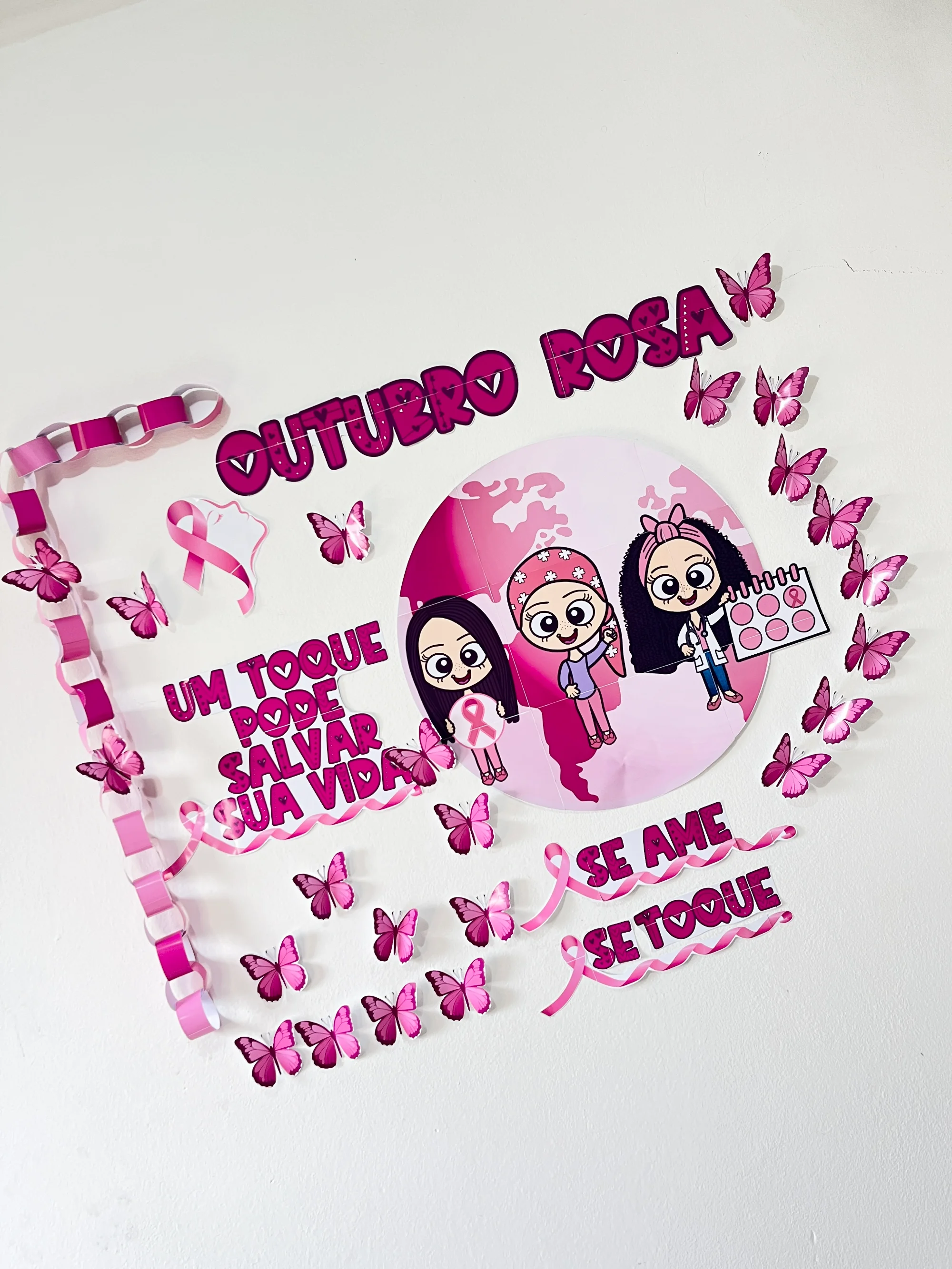 Kit Outubro Rosa: Conscientização e Autocuidado — amostra 7: Material temático de Outubro Rosa para conscientizar sobre o…