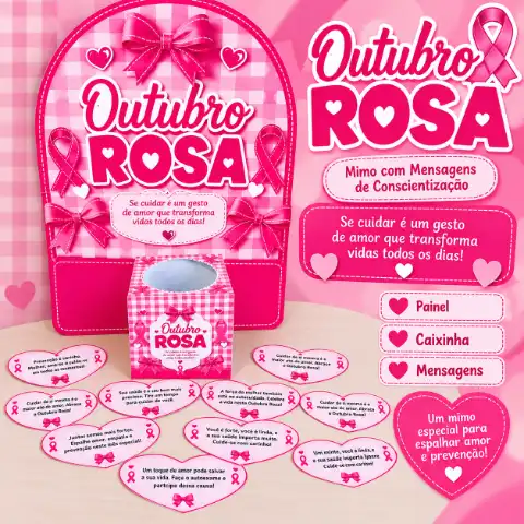 Kit Outubro Rosa – Cuidar É Um Ato De Amor Em PDF! — capa do material