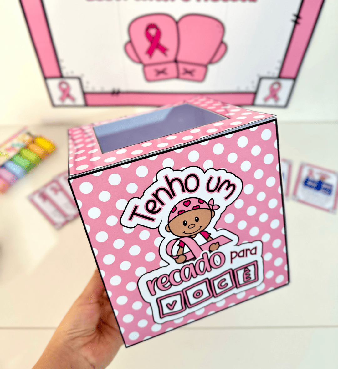 Kit Outubro Rosa em PDF para Educação Infantil e Anos Iniciais — amostra 1: Kit Outubro Rosa para imprimir e trabalhar em…